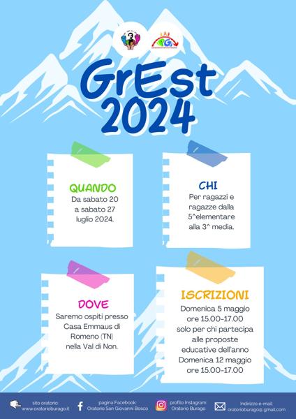 GrEst 2024 - Iscrizioni