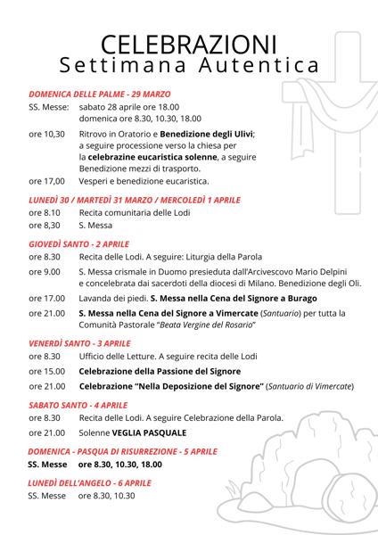 Settimana Autentica 2026